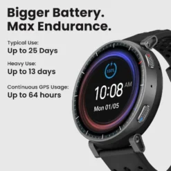 Smartwatch Amazfit Active Max Black con display AMOLED