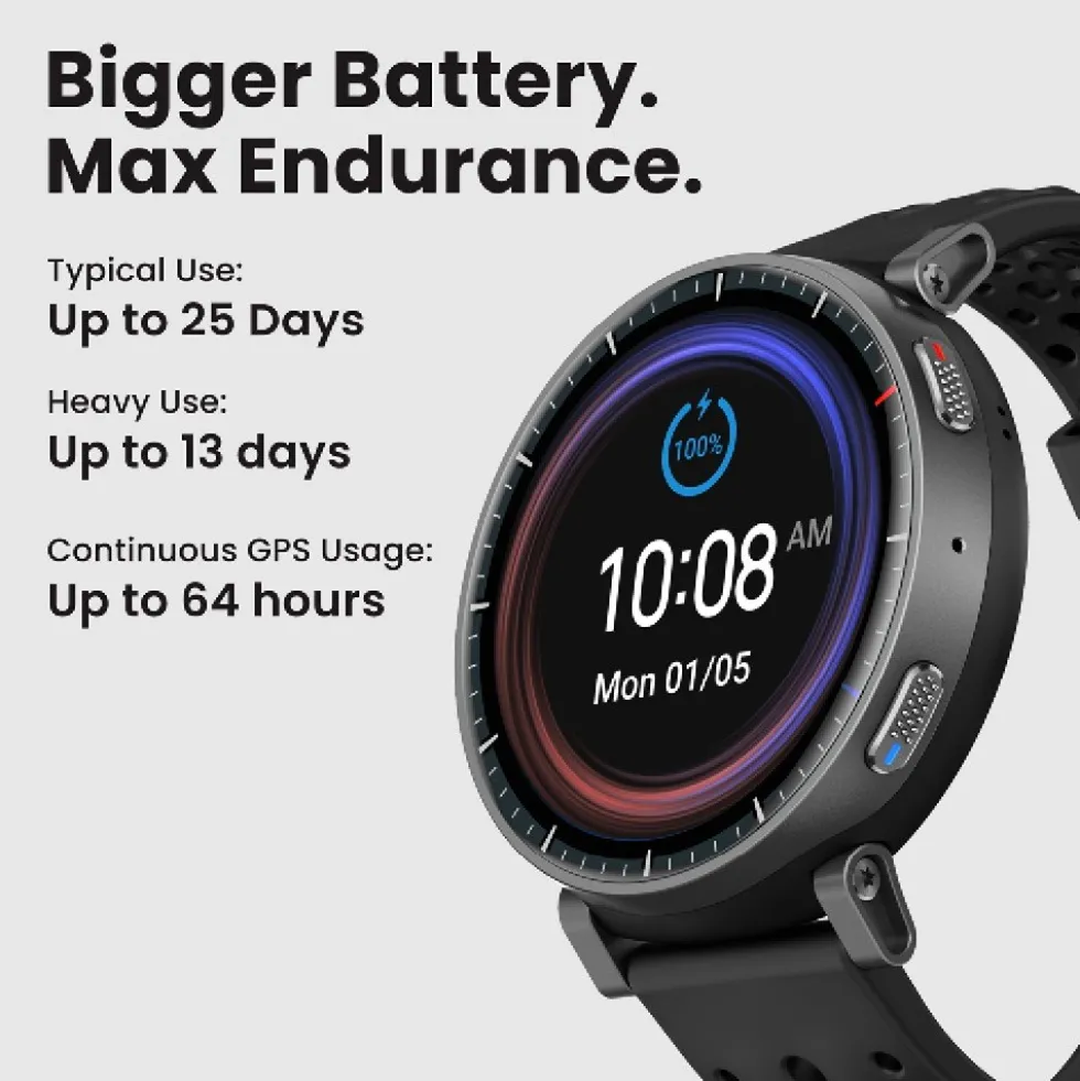 Smartwatch Amazfit Active Max Black con display AMOLED