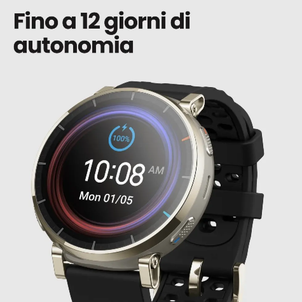 Smartwatch Amazfit Active 3 Premium Apex Silver con NFC e GPS
