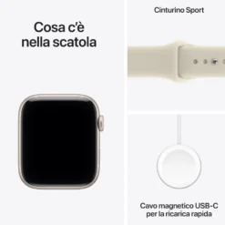 Smartwatch Apple Watch SE 3 GPS 44 mm alluminio galassia