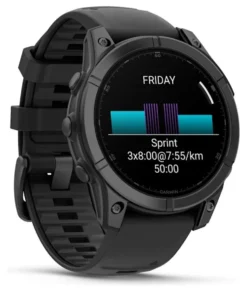 Smartwatch Garmin 010 03025 01 FENIX E Slate Gray Steel e Black