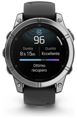 Smartwatch Garmin 010 03025 00 FENIX E Stainless steel e Black
