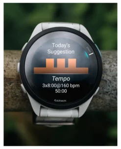 Smartwatch Garmin 010 02863 21 FORERUNNER 165 Mist grey e Whitestone