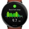 Smartwatch Polar 900110028 IGNITE 3 Titanium Silver e Brown