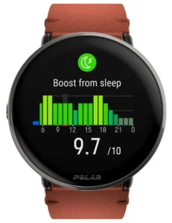Smartwatch Polar 900110028 IGNITE 3 Titanium Silver e Brown