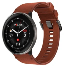 Smartwatch Polar 900110028 IGNITE 3 Titanium Silver e Brown