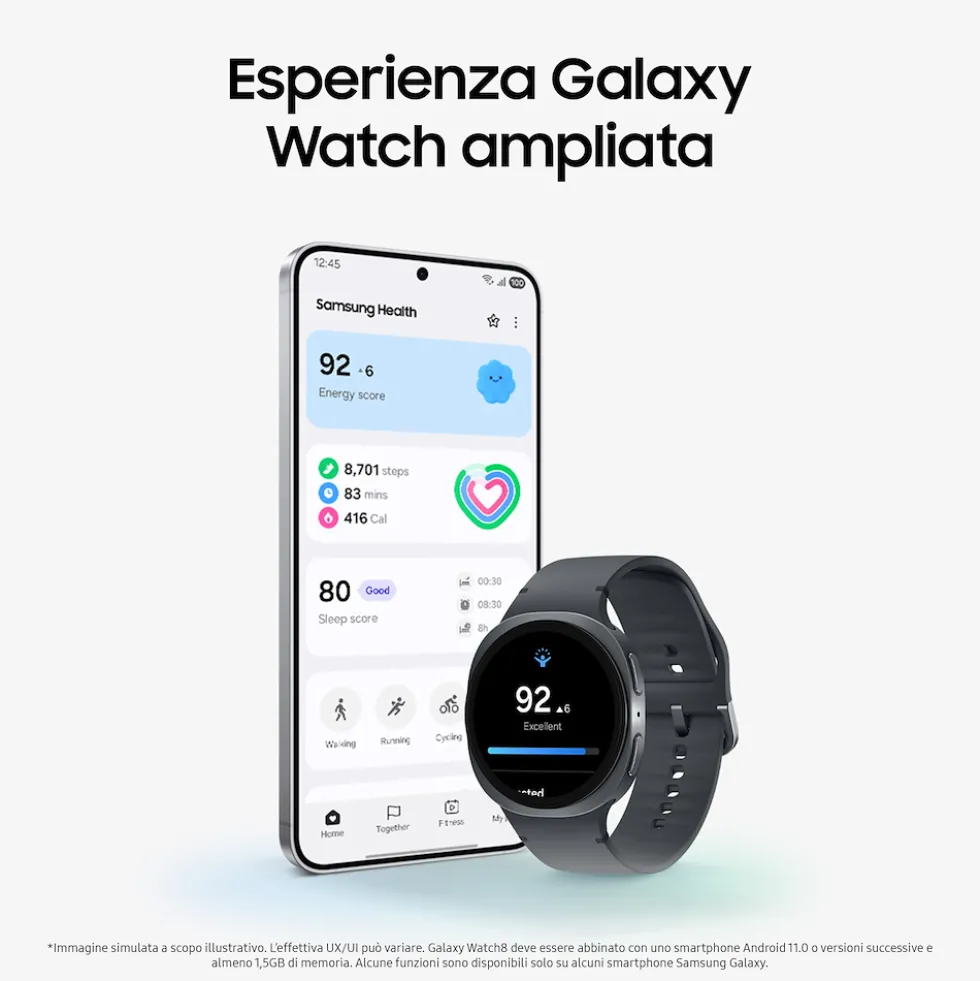 Smartwatch Samsung Galaxy Watch8 40mm BT Graphite