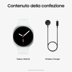 Smartwatch Samsung Galaxy Watch 8 40mm BT Argento