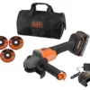 Smerigliatrice angol. Black & Decker BCG6L8D1S POWERCONNECT Brushless