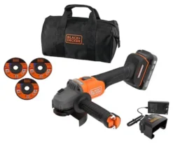 Smerigliatrice angol. Black & Decker BCG6L8D1S POWERCONNECT Brushless