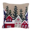 Snow - Cuscino in cotone con imbottitura in poliestere 45x45cm - Coccola