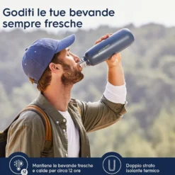 Sodastream Borraccia Termica Gasabile 900Ml Lavabile In Lavastoviglie