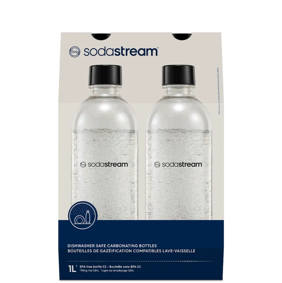Sodastream Bottiglie 2Pz Lavabili In Lavastov. Da 1Lt. Cod.2270071 (No Duo/Cryst