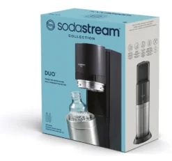 Sodastream Gasatore Duo Black Aggancio Rapido Bottiglia Vetro E Pet