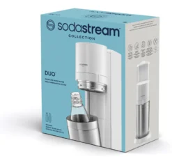 Sodastream Gasatore Duo White Aggancio Rapido Bottiglia Vetro E Pet