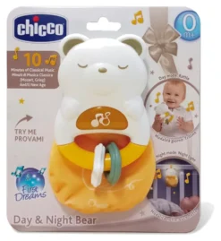Sonaglio Chicco 00011818000000 FIRST DREAMS Orso Night&Day Bianco e Gi