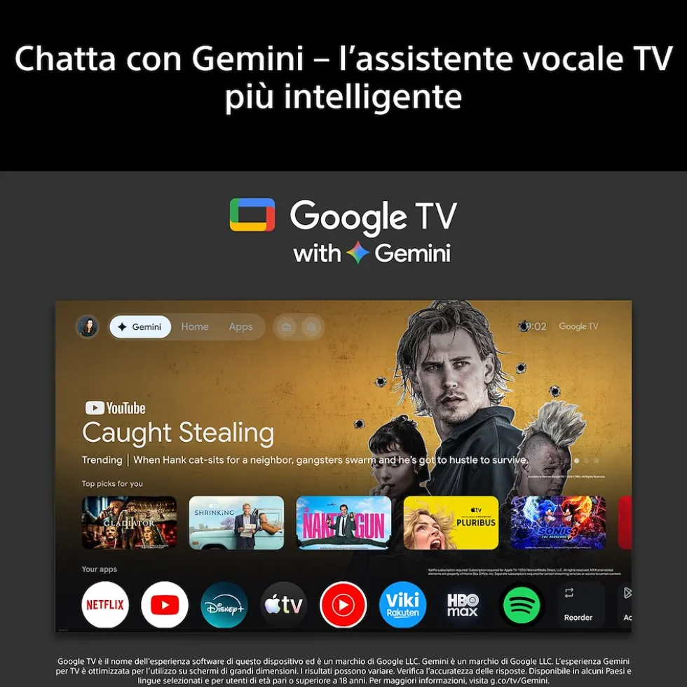 Sony K48A65PB.CEI TV OLED 48" BRAVIA 6 4K HDR con Google TV