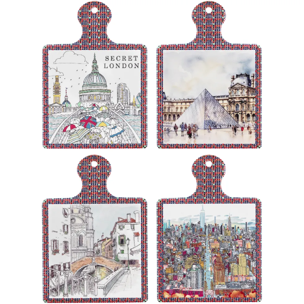 Sottopentola con manico 17 x 24 cm - Maiolica