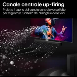Soundbar LG Electronics S70TY, audio 3.1.1 da 400W con subwoofer wireless