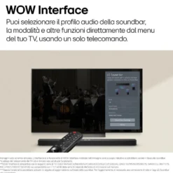 Soundbar LG S60T con subwoofer wireless e audio AI Sound Pro