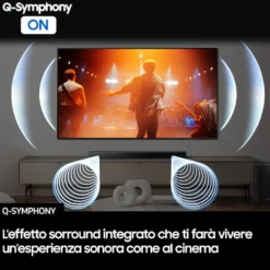 Soundbar Samsung HW-B650F/ZF, 3.1 canali con subwoofer wireless