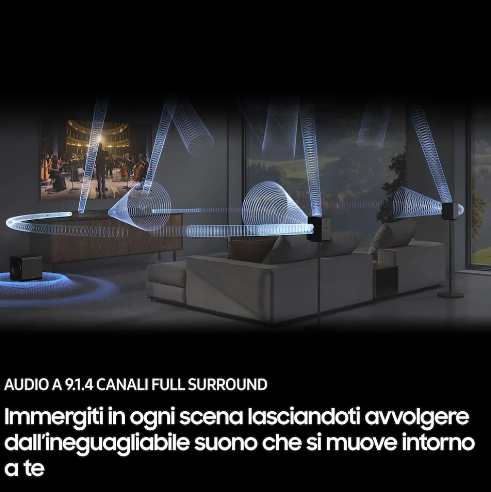 Soundbar Samsung HW-Q930F/ZF con Audio 9.1.4 e Wireless Dolby Atmos