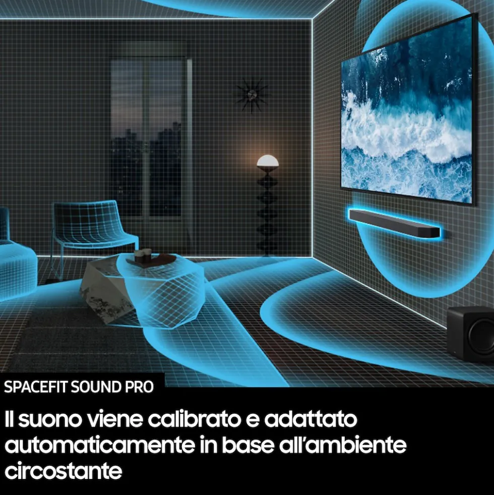 Soundbar Samsung HW-Q930F/ZF con Audio 9.1.4 e Wireless Dolby Atmos
