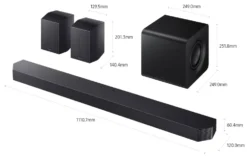 Soundbar Samsung HW Q930F ZF Q SERIES 9.1.4 Subwoofer wireless Titan b
