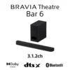Soundbar Sony BRAVIA Theatre Bar 6 3.1.2 canali con subwoofer wireless