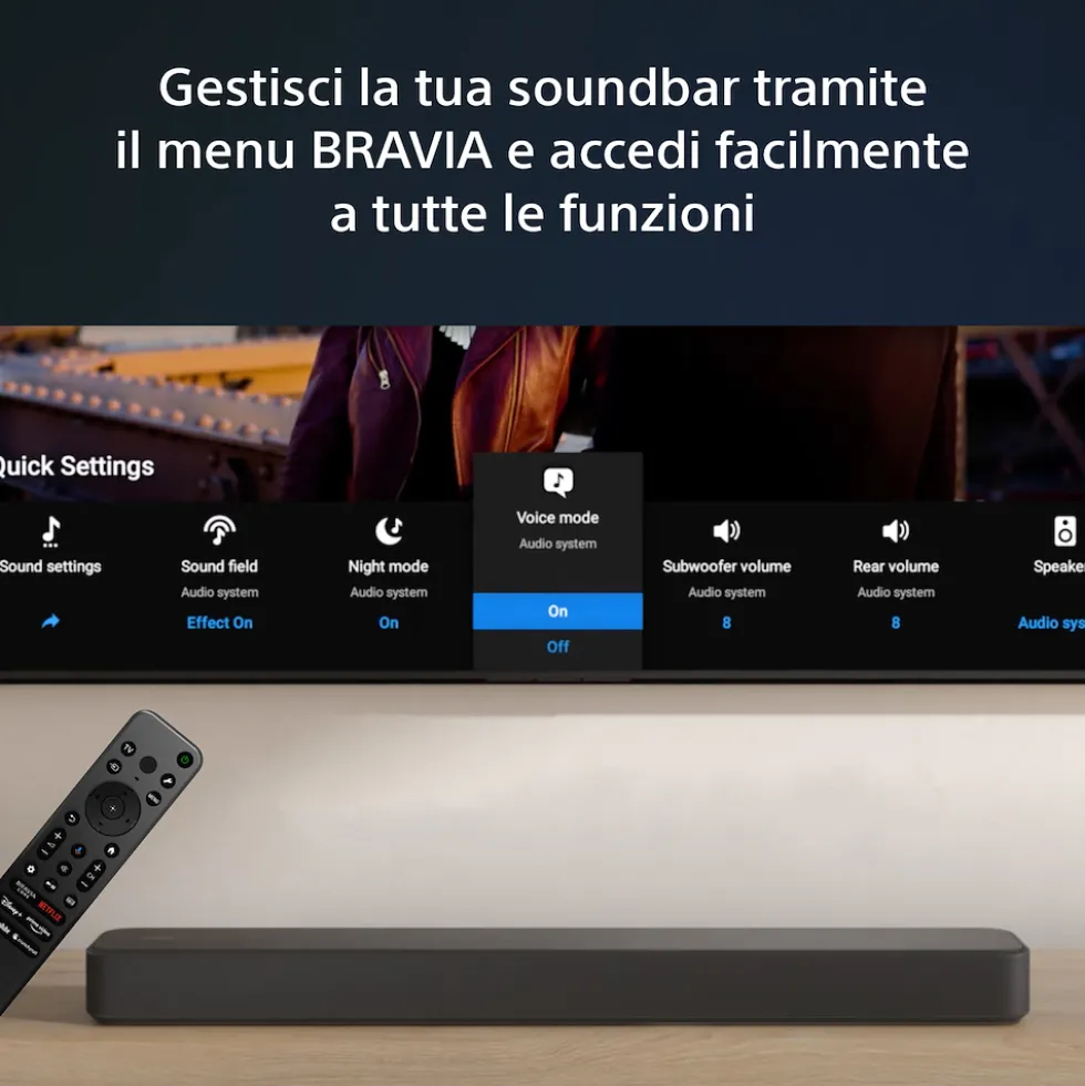 Soundbar Sony HTS2000.CEL 3.1 con Dolby Atmos e OLED