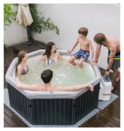 Spa idromassaggio Mspa FTU062W TUSCANY rigida smart Wifi Grigio effett