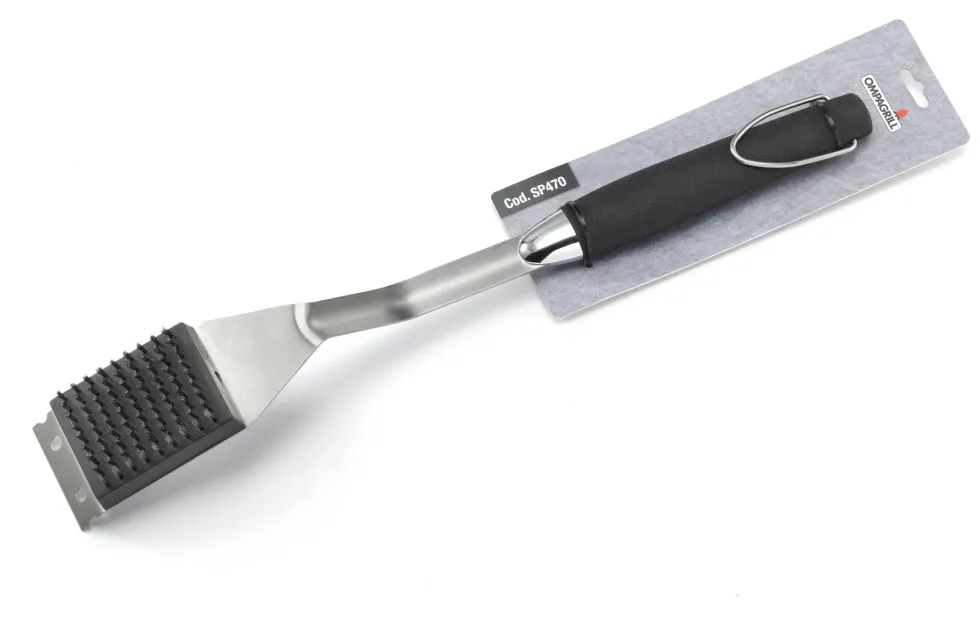 Spazzola barbecue Ompagrill SP470 EXPERT Inox e Nero