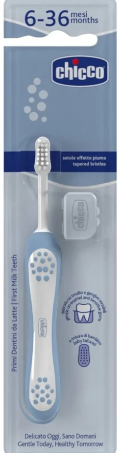 Spazzolino denti Chicco 00012081110000 Primi Denti Azzurro