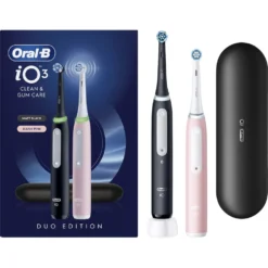 Spazzolino elettrico Oral-B iO3 Duo, sensore pressione, 3 modalità