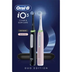 Spazzolino elettrico Oral-B iO3 Duo, sensore pressione, 3 modalità