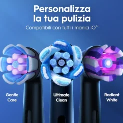 Spazzolino elettrico Oral-B iO3 Duo, sensore pressione, 3 modalità