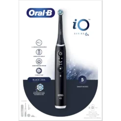 Spazzolino elettrico Oral-B iO6 Nero con tecnologia magnetica