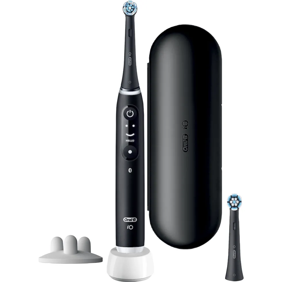 Spazzolino elettrico Oral-B iO6 Nero con tecnologia magnetica