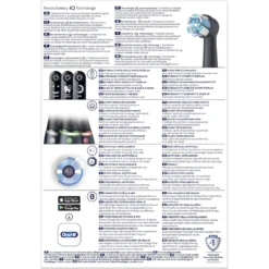 Spazzolino elettrico Oral-B iO6 Nero con tecnologia magnetica