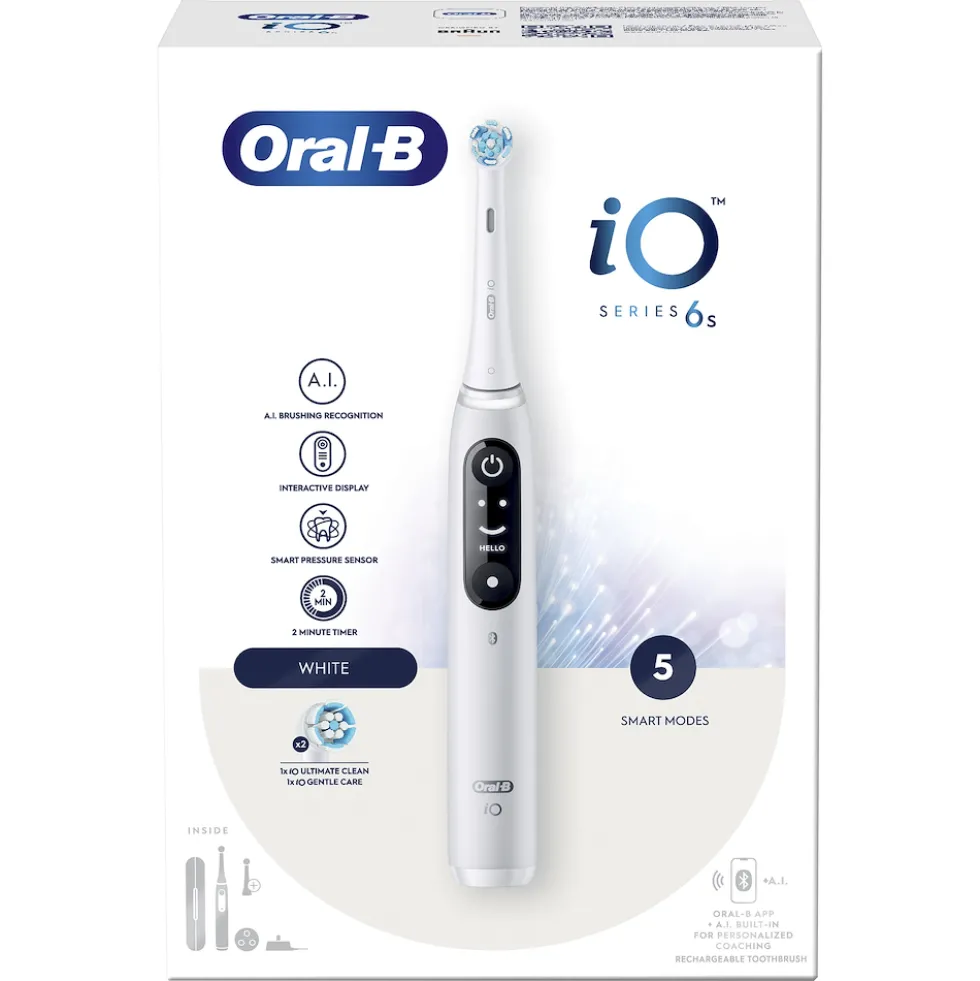 Spazzolino elettrico Oral B iO6 con 5 modalità di pulizia