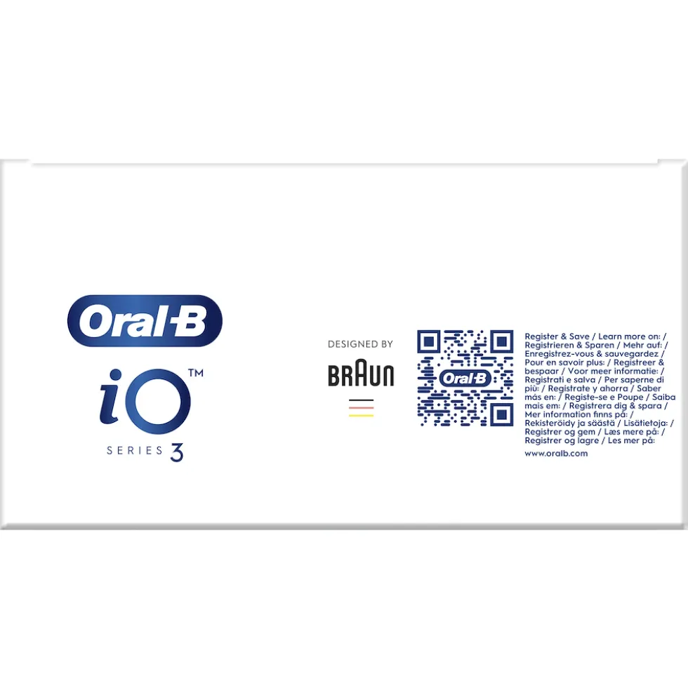 Spazzolino elettrico Oral-B iO 3 Nero con sensore pressione