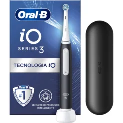 Spazzolino elettrico Oral-B iO 3 Nero con sensore pressione