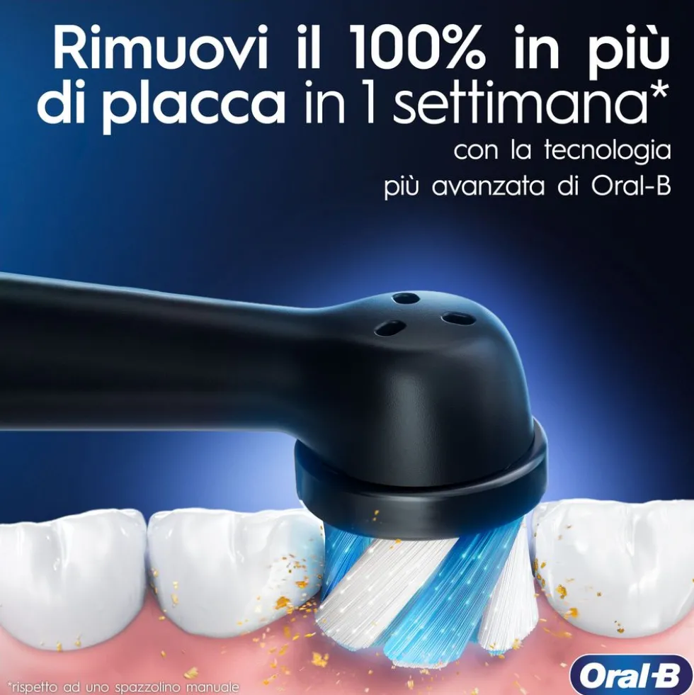 Spazzolino elettrico Oral-B iO 3 Nero con sensore pressione