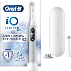 Spazzolino elettrico Oral-B iO 6S Grigio con 5 modalità di spazzolamento