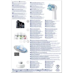 Spazzolino elettrico Oral-B iO 9S Bianco con 2 testine e custodia