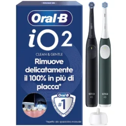 Spazzolino elettrico Oral-B iO2 Duo con 2 spazzolini e custodia
