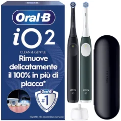 Spazzolino elettrico Oral-B iO2 Duo con 2 spazzolini e custodia