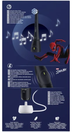 Spazzolino elettrico Oral B 1248615 IO SERIES Kids Spiderman Black