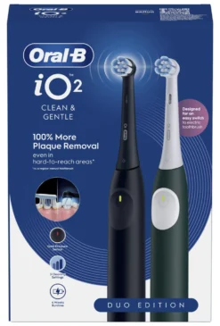 Spazzolino elettrico Oral B 62418 IO SERIES 2 Duo Edition Black e Gree