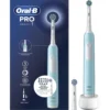 Spazzolino elettrico Oral-B Pro 1 Azzurro con 2 testine di ricambio
